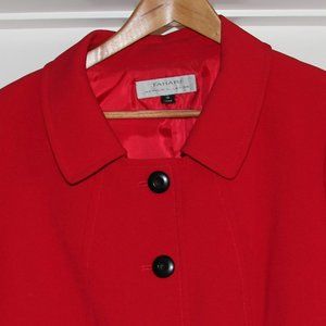 Tahari Red Jacket Size 16